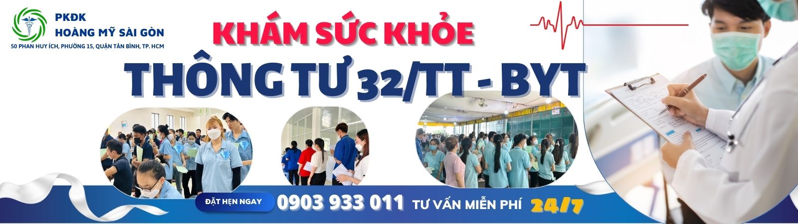 DỊCH VỤ KHÁM SỨC KHỎE THEO THÔNG TƯ 32 TẬN NƠI